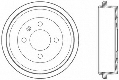 OPEN PARTS bad904810 -  Тормозной барабан